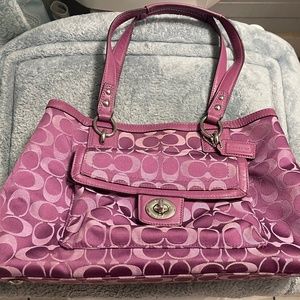 Coach Penelope Purple Satchel